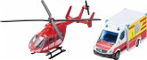 SIKU 1748 - Mercedes-Benz Rettungswagen und Helikopter, SIKU SUPER SIKU 1748 - Mercedes-Benz Rettungswagen und Helikopter, SIKU SUPER