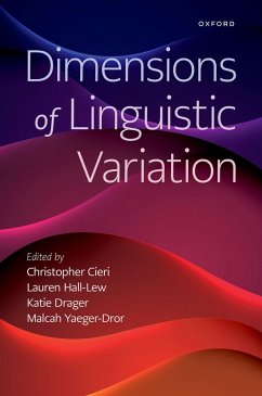 Dimensions of Linguistic Variation (eBook, PDF)