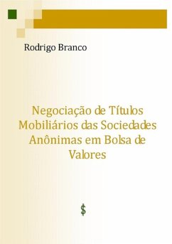 Cover Negociação De Títulos Mobiliários Das Sociedades Anônimas Em Bolsa De Valores (eBook, PDF)