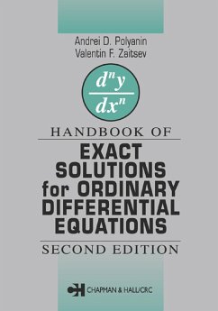 Cover Handbook of Exact Solutions for Ordinary Differential Equations (eBook, ePUB)
