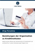 Beziehungen der Organisation zu Kreditinstituten