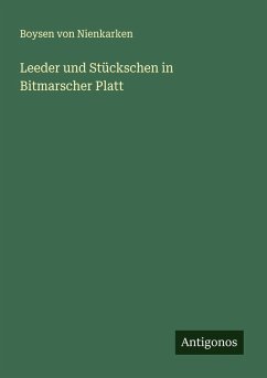Cover Leeder und Stückschen in Bitmarscher Platt