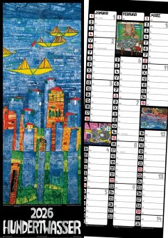 Cover Hundertwasser Streifenkalender Art 2026