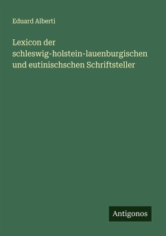 Cover Lexicon der schleswig-holstein-lauenburgischen und eutinischschen Schriftsteller