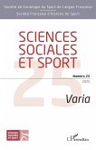 Sciences sociales et sport Numéro 25