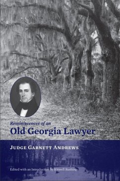 Cover Reminiscences of an Old Georgia Lawyer (eBook, PDF)
