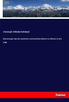 Cover Bemerkungen über die natürlichen und künstlichen Blattern zu Weimar im Jahr 1788