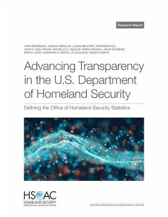 Cover Advancing Transparency in the U.S. Department of Homeland Security