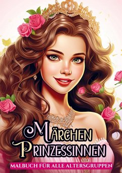 Cover Malbuch für Alle Altersgruppen - Märchen Prinzessinnen
