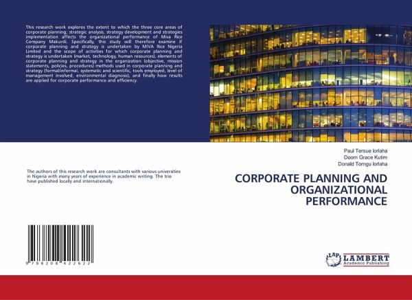 CORPORATE PLANNING AND ORGANIZATIONAL PERFORMANCE CORPORATE PLANNING AND ORGANIZATIONAL PERFORMANCE