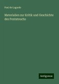 Materialien zur Kritik und Geschichte des Pentateuchs Materialien zur Kritik und Geschichte des Pentateuchs