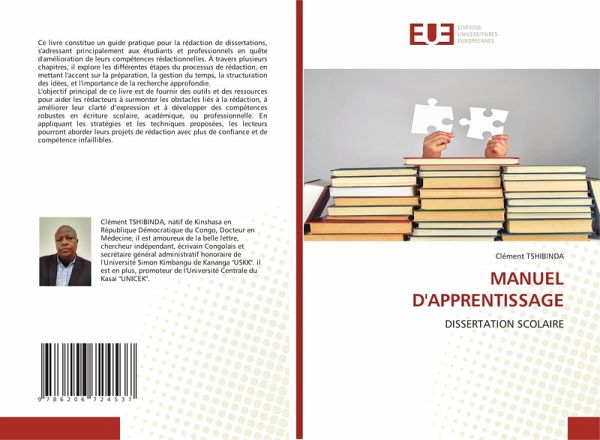 MANUEL D'APPRENTISSAGE MANUEL D'APPRENTISSAGE