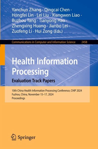 Health Information Processing. Evaluation Track Papers Health Information Processing. Evaluation Track Papers
