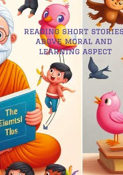 Cover reading short stories above moral and learning aspect