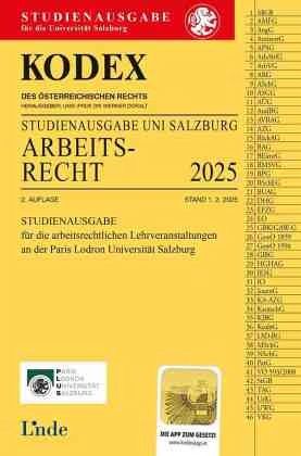 KODEX Studienausgabe Arbeitsrecht Salzburg 2025