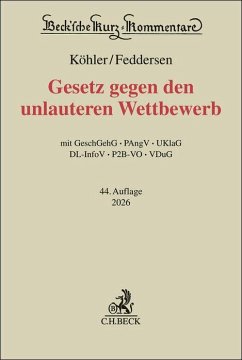 Cover Gesetz gegen den unlauteren Wettbewerb. UWG