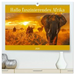 Cover Hallo faszinierendes Afrika (hochwertiger Premium Wandkalender 2026 DIN A2 quer), Kunstdruck in Hochglanz