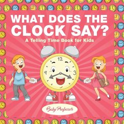 What Does the Clock Say?   A Telling Time Book for Kids - Baby