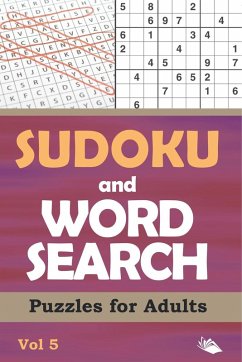 Cover Sudoku and Word Search Puzzles for Adults Vol 5