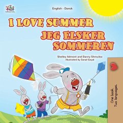 Cover I Love Summer (English Danish Bilingual Children's Book)