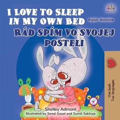 Cover I Love to Sleep in My Own Bed (English Slovak Bilingual Children's Book)