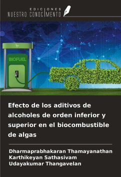Cover Efecto de los aditivos de alcoholes de orden inferior y superior en el biocombustible de algas