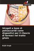 Idrogeli a base di polisaccaridi come dispositivi per il rilascio di farmaci nel tratto gitale