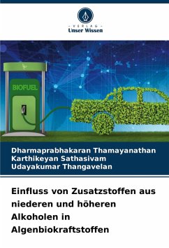 Cover Einfluss von Zusatzstoffen aus niederen und höheren Alkoholen in Algenbiokraftstoffen