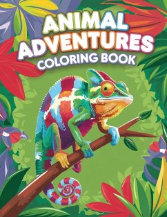 Cover Animal Adventure Coloring Book for Teens