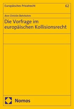 Cover Die Vorfrage im europäischen Kollisionsrecht