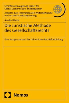 Cover Die Juristische Methode des Gesellschaftsrechts