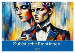 Kubistische Emotionen (Tischkalender 2026 DIN A5 quer), CALVENDO Monatskalender