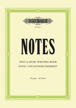Cover Notes: Text & Music Writing Book / Notiz- und Notenschreibheft