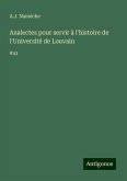 Analectes pour servir à l'histoire de l'Université de Louvain Analectes pour servir à l'histoire de l'Université de Louvain
