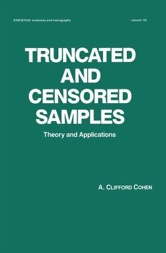 Truncated and Censored Samples (eBook, ePUB) - Clifford Cohen, A.