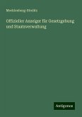 Offizieller Anzeiger für Gesetzgebung und Staatsverwaltung Offizieller Anzeiger für Gesetzgebung und Staatsverwaltung
