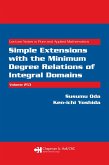 Simple Extensions with the Minimum Degree Relations of Integral Domains (eBook, ePUB)