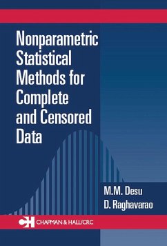 Nonparametric Statistical Methods For Complete and Censored Data (eBook, ePUB) - Desu, M. M.; Raghavarao, D.