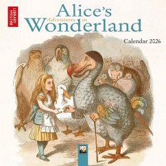 Cover British Library: Alice's Adventures in Wonderland Mini Wall Calendar 2026 (Art Calendar)