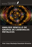 ANÁLISIS SENCILLO DE GRUPOS DE CARBONILOS METÁLICOS