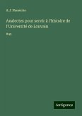 Analectes pour servir à l'histoire de l'Université de Louvain Analectes pour servir à l'histoire de l'Université de Louvain