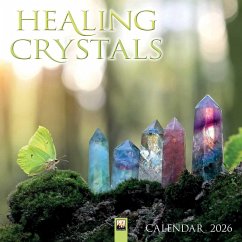 Cover Healing Crystals Wall Calendar 2026 (Art Calendar)
