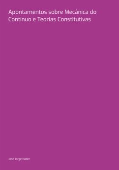 Cover Apontamentos Sobre Mecânica Do Contínuo E Teorias Constitutivas (eBook, PDF)