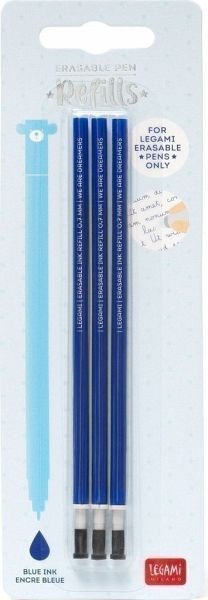 Legami Ersatzmine Ersatzmine für löschbare Gelstift, 3er Set, blau Legami Ersatzmine Ersatzmine für löschbare Gelstift, 3er Set, blau