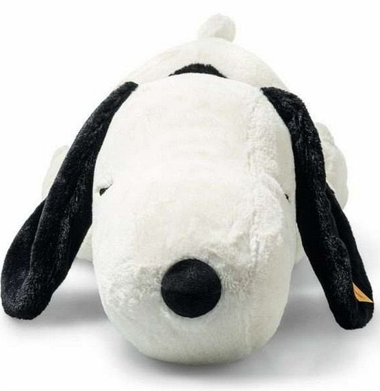 Steiff 024719 - Snoopy liegend, 43 cm, Plüsch-Hund aus der Comicserie Peanuts