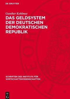 Cover Das Geldsystem der Deutschen Demokratischen Republik