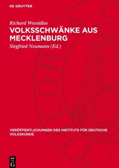 Cover Volksschwänke aus Mecklenburg