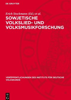 Cover Sowjetische Volkslied- und Volksmusikforschung