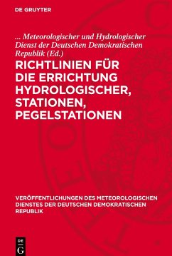 Cover Richtlinien für die Errichtung Hydrologischer, Stationen, Pegelstationen