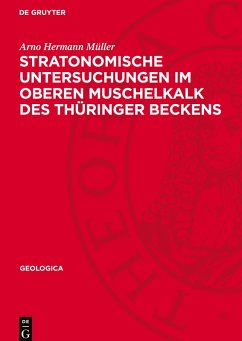 Cover Stratonomische Untersuchungen im Oberen Muschelkalk des Thüringer Beckens